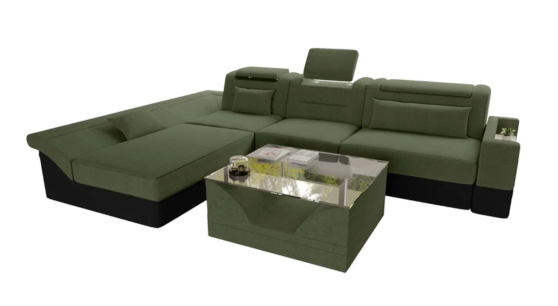 Ecksofa Monza L Form Stoffsofa