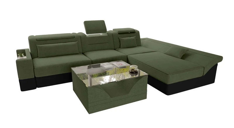 Ecksofa Monza L Form Stoffsofa