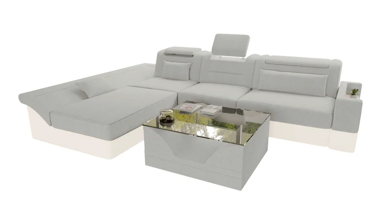 Ecksofa Monza L Form Stoffsofa