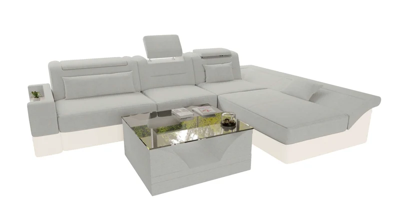 Ecksofa Monza L Form Stoffsofa