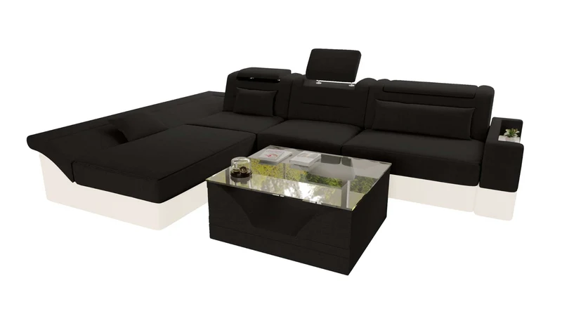 Ecksofa Monza L Form Stoffsofa