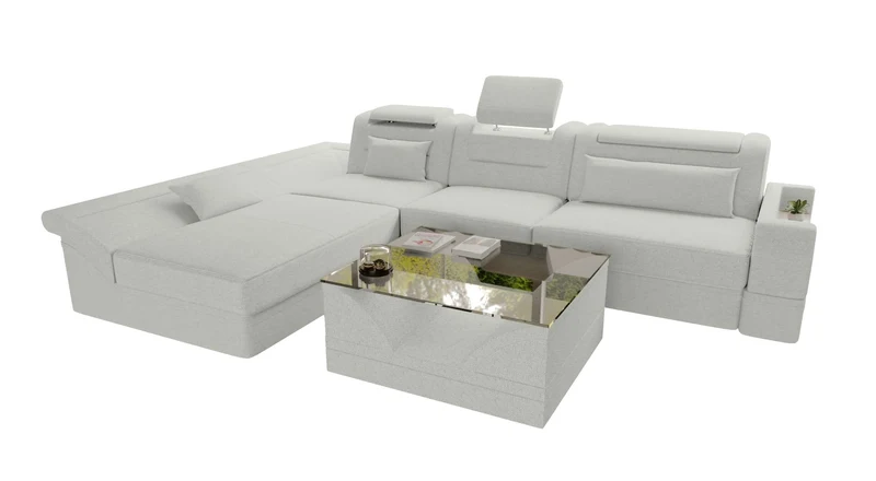 Ecksofa Monza L Form Stoffsofa