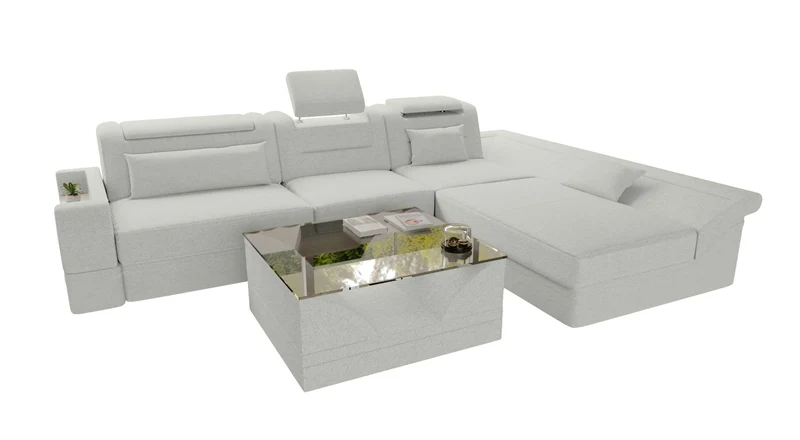 Ecksofa Monza L Form Stoffsofa