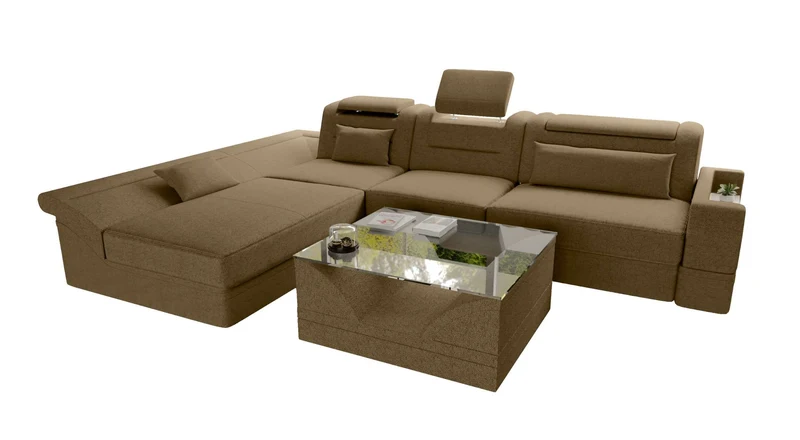 Ecksofa Monza L Form Stoffsofa