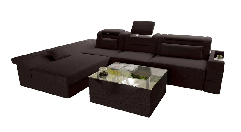 Ecksofa Monza L Form Stoffsofa