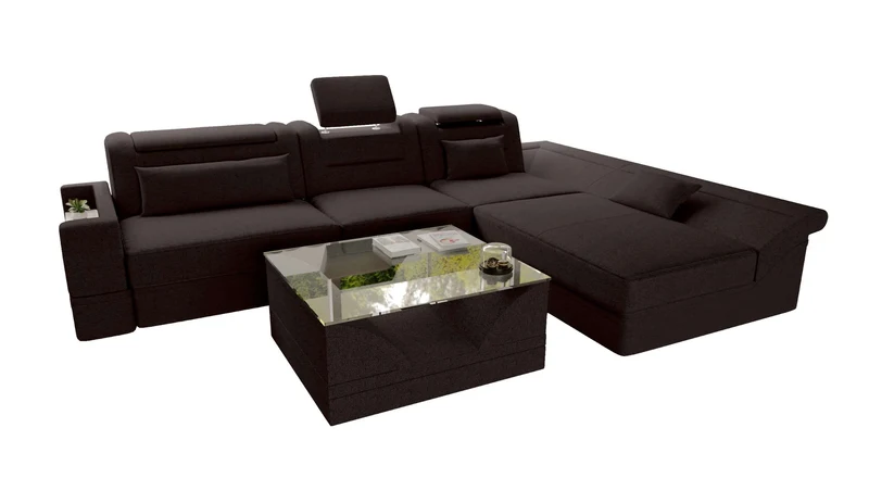 Ecksofa Monza L Form Stoffsofa