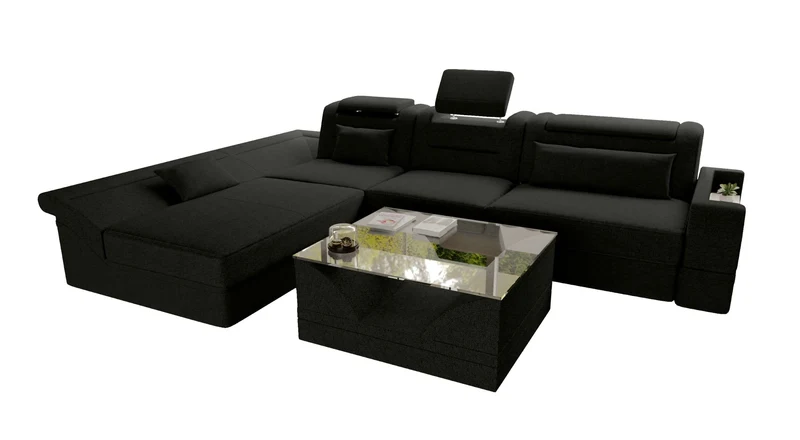 Ecksofa Monza L Form Stoffsofa