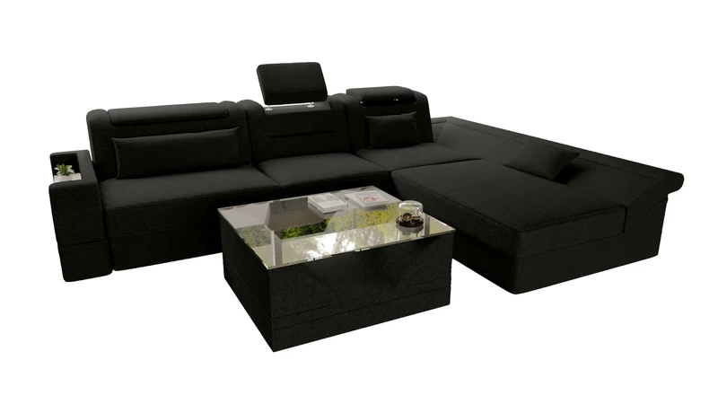 Ecksofa Monza L Form Stoffsofa