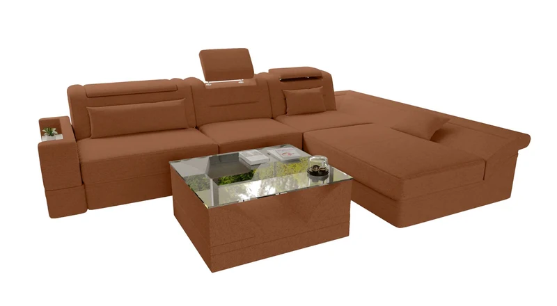 Ecksofa Monza L Form Stoffsofa