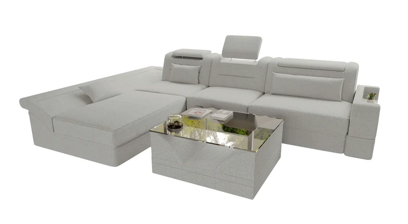 Ecksofa Monza L Form Stoffsofa