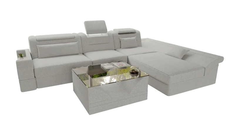 Ecksofa Monza L Form Stoffsofa