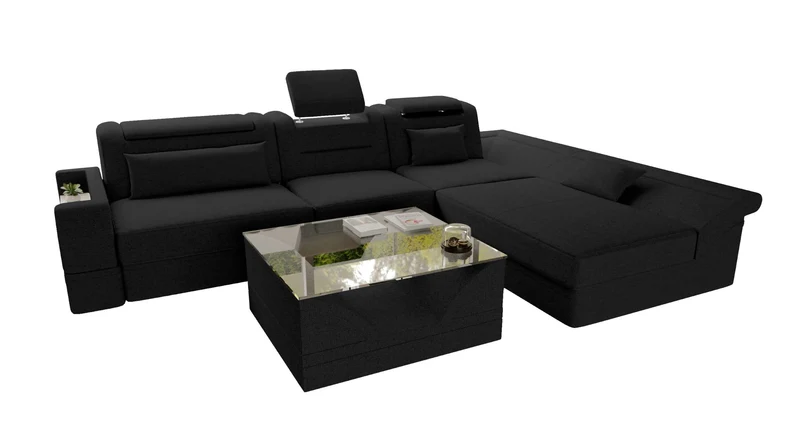 Ecksofa Monza L Form Stoffsofa