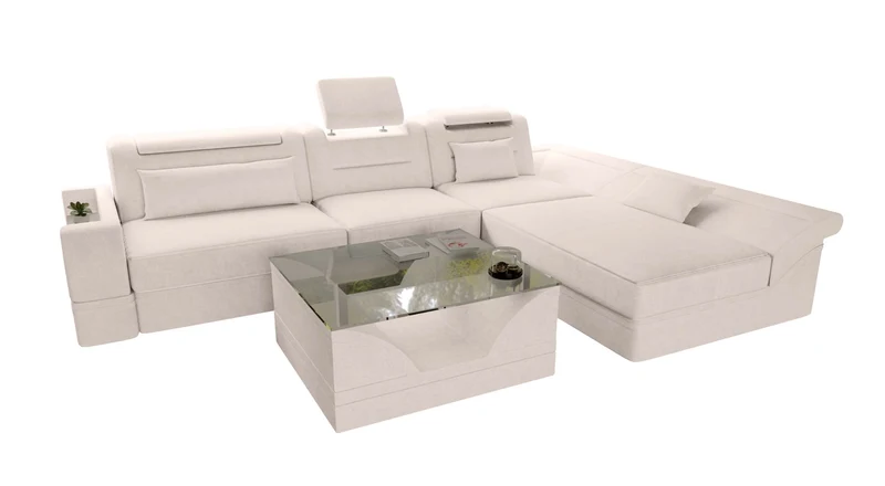 Ecksofa Monza L Form Stoffsofa