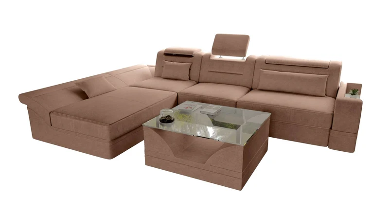 Ecksofa Monza L Form Stoffsofa