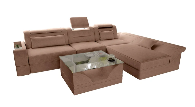 Ecksofa Monza L Form Stoffsofa
