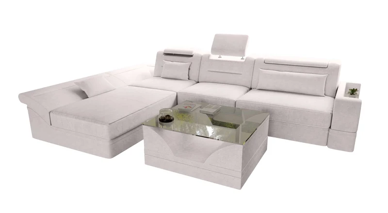 Ecksofa Monza L Form Stoffsofa