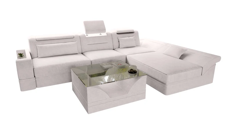 Ecksofa Monza L Form Stoffsofa