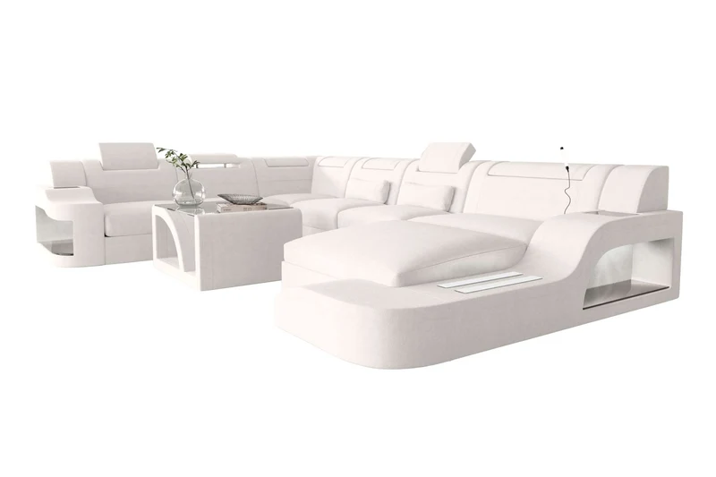 XXL Wohnlandschaft Palermo Stoffsofa