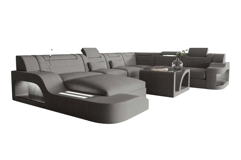 XXL Wohnlandschaft Palermo Stoffsofa