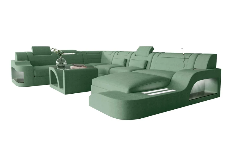 XXL Wohnlandschaft Palermo Stoffsofa