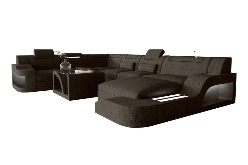 XXL Wohnlandschaft Palermo Stoffsofa