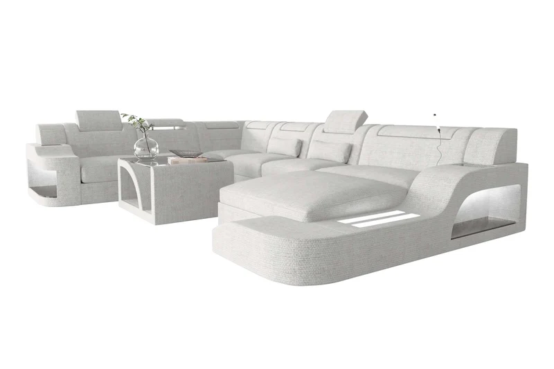 XXL Wohnlandschaft Palermo Stoffsofa