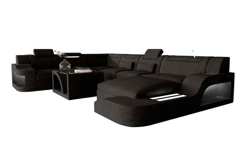 XXL Wohnlandschaft Palermo Stoffsofa