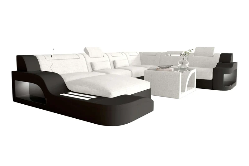 XXL Wohnlandschaft Palermo Stoffsofa