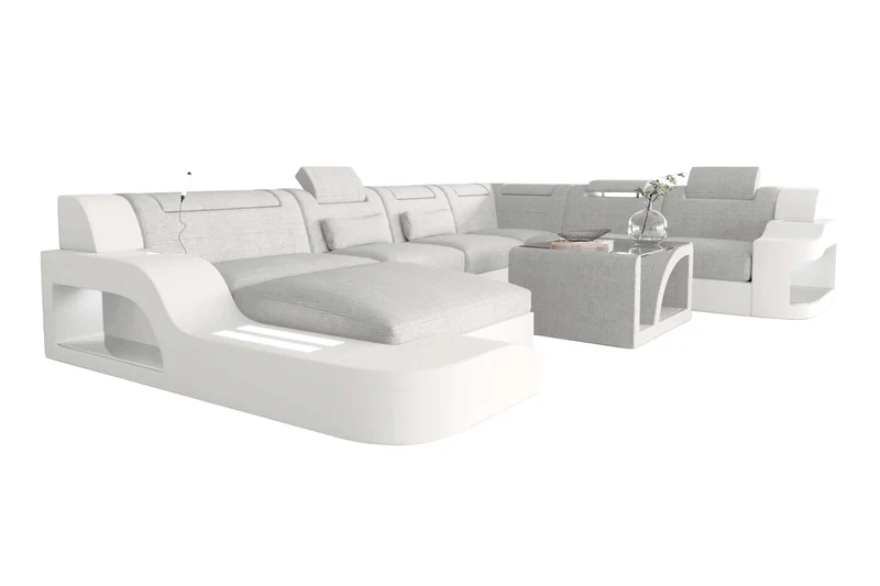 XXL Wohnlandschaft Palermo Stoffsofa