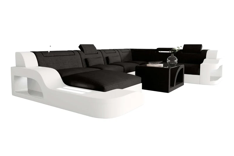 XXL Wohnlandschaft Palermo Stoffsofa
