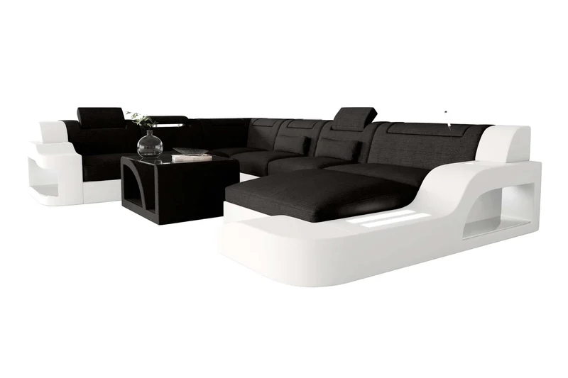 XXL Wohnlandschaft Palermo Stoffsofa