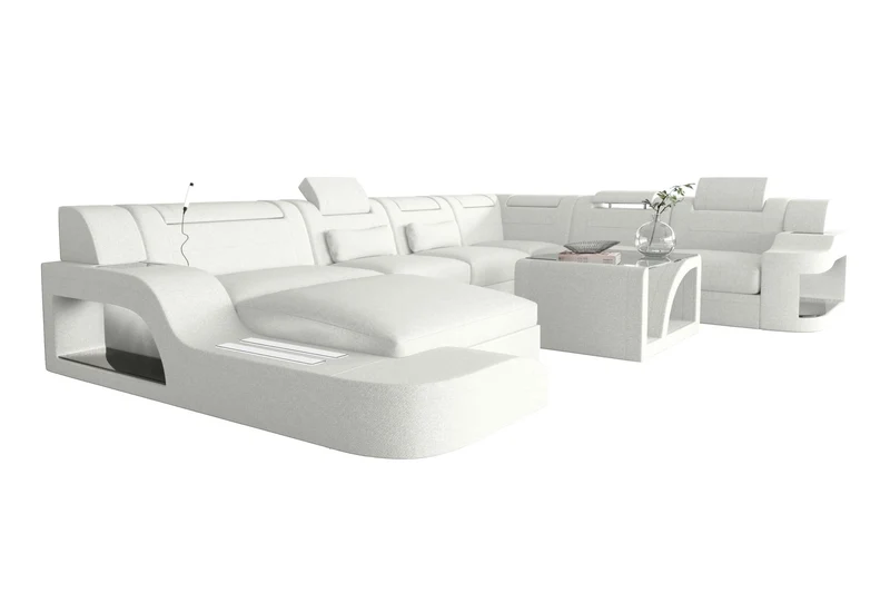 XXL Wohnlandschaft Palermo Stoffsofa