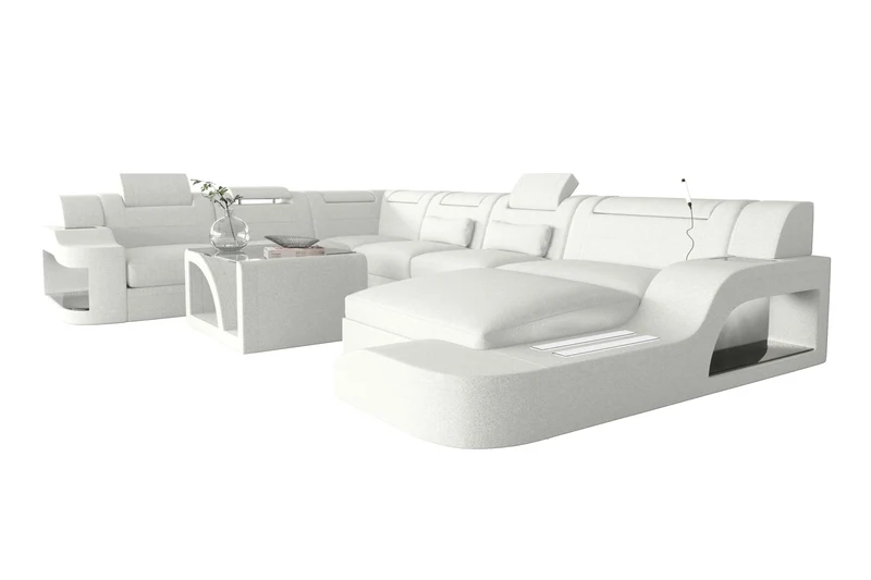 XXL Wohnlandschaft Palermo Stoffsofa