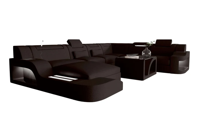 XXL Wohnlandschaft Palermo Stoffsofa