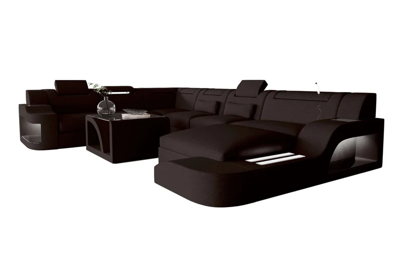 XXL Wohnlandschaft Palermo Stoffsofa