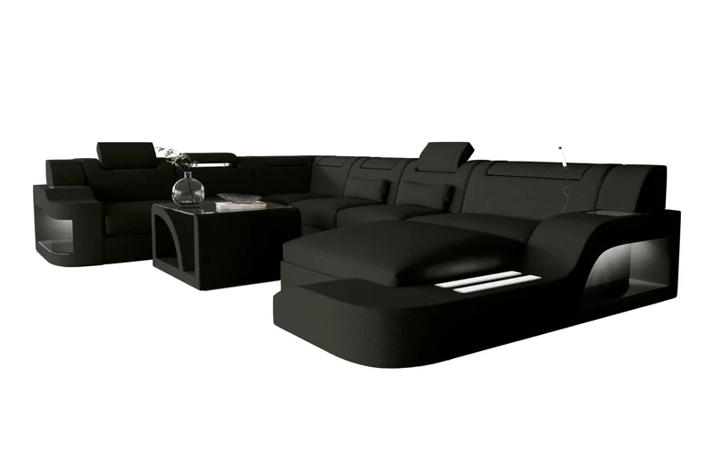 XXL Wohnlandschaft Palermo Stoffsofa