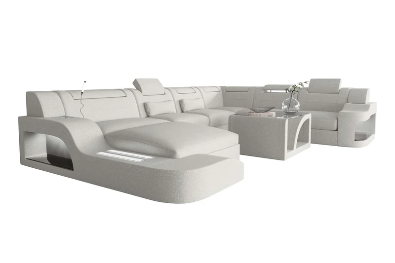 XXL Wohnlandschaft Palermo Stoffsofa
