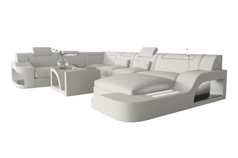 XXL Wohnlandschaft Palermo Stoffsofa