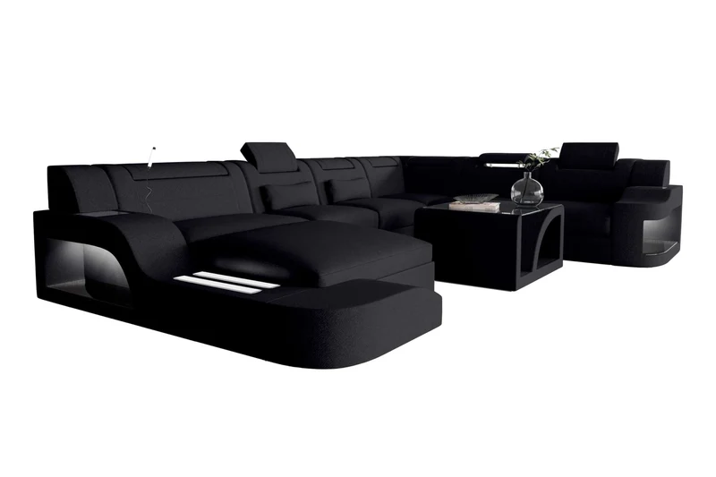 XXL Wohnlandschaft Palermo Stoffsofa