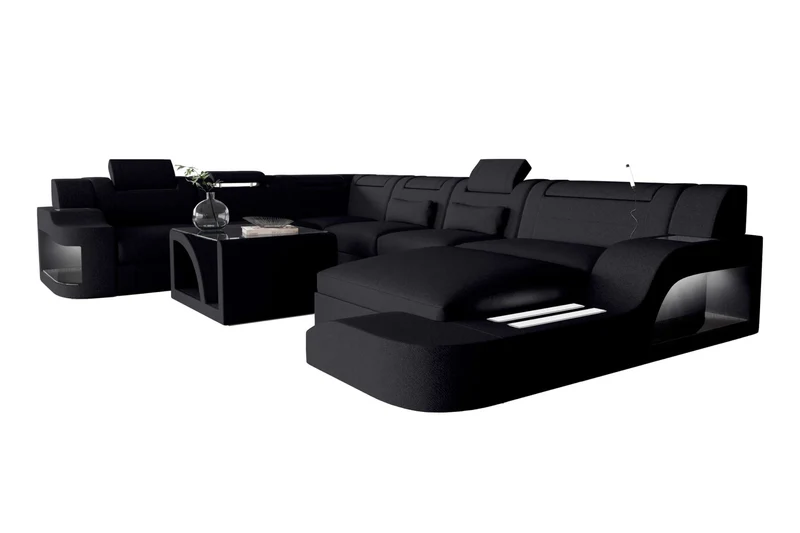 XXL Wohnlandschaft Palermo Stoffsofa