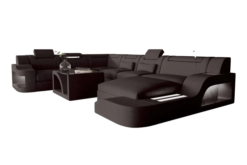 XXL Wohnlandschaft Palermo Stoffsofa