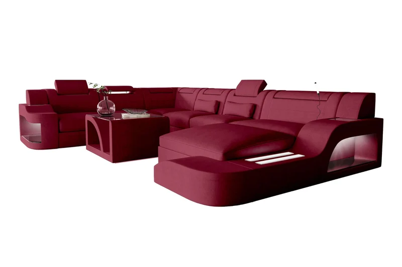 XXL Wohnlandschaft Palermo Stoffsofa