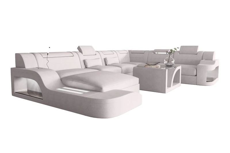XXL Wohnlandschaft Palermo Stoffsofa