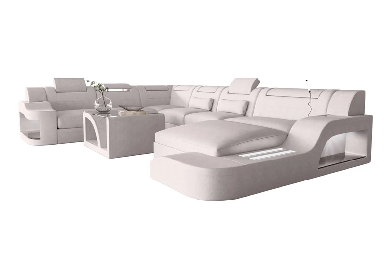 XXL Wohnlandschaft Palermo Stoffsofa