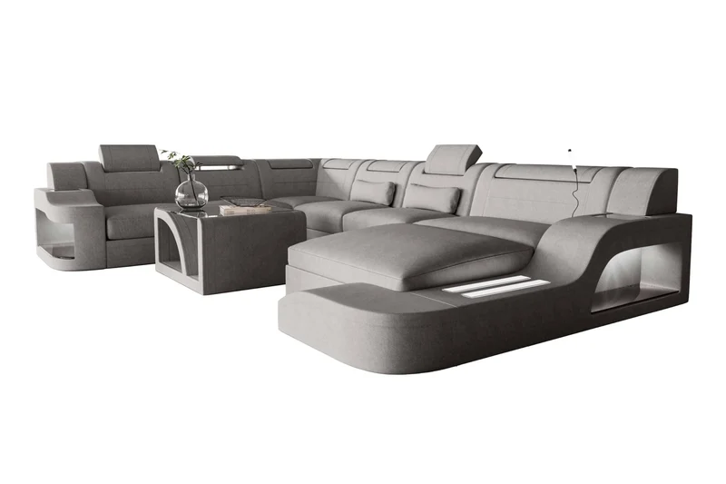 XXL Wohnlandschaft Palermo Stoffsofa
