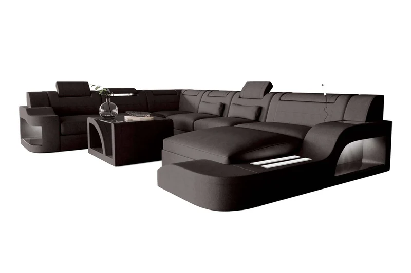 XXL Wohnlandschaft Palermo Stoffsofa