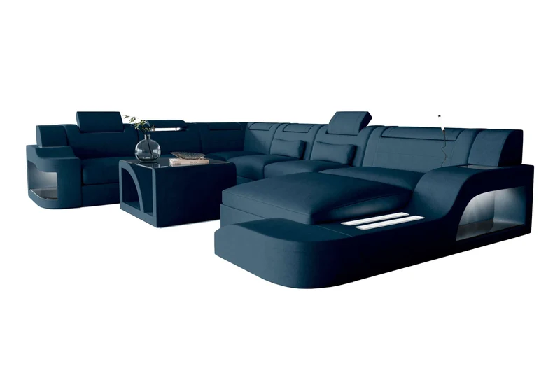 XXL Wohnlandschaft Palermo Stoffsofa