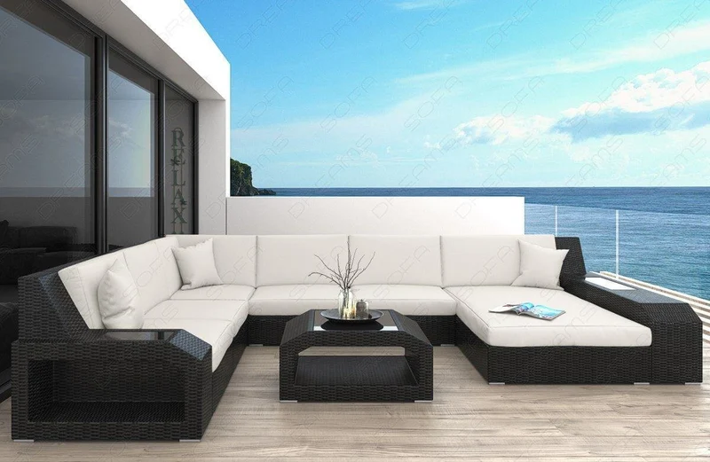Rattan Sofa Matera XXL – Creme