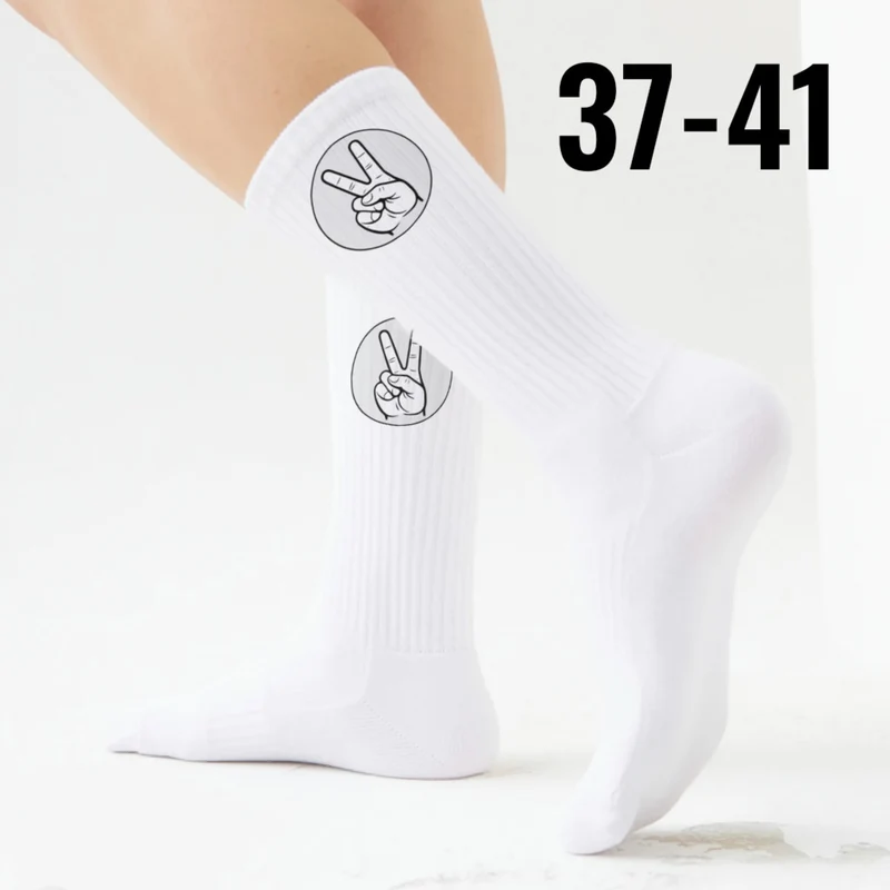 epicsocks Handzeichen Victory Peace Socken in 37-41 im Paar