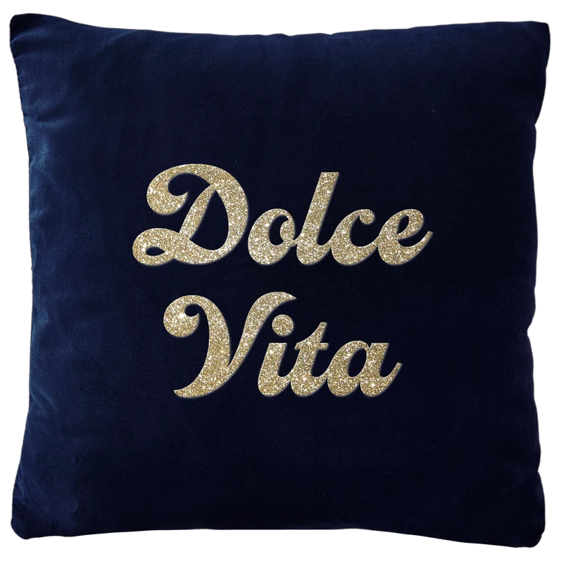 Samtkissen "Dolce Vita"